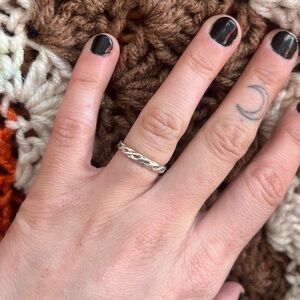 Elegant Silver Braided Ring